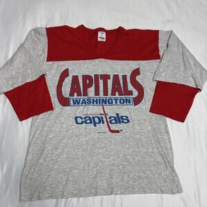 vintage NHL Washington Capitals shirt Artex made in USA 1992 Large Single Stitch